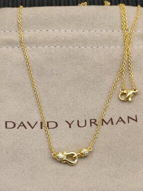 Women's David Yurman Gold Necklace with Sparkling Accents
